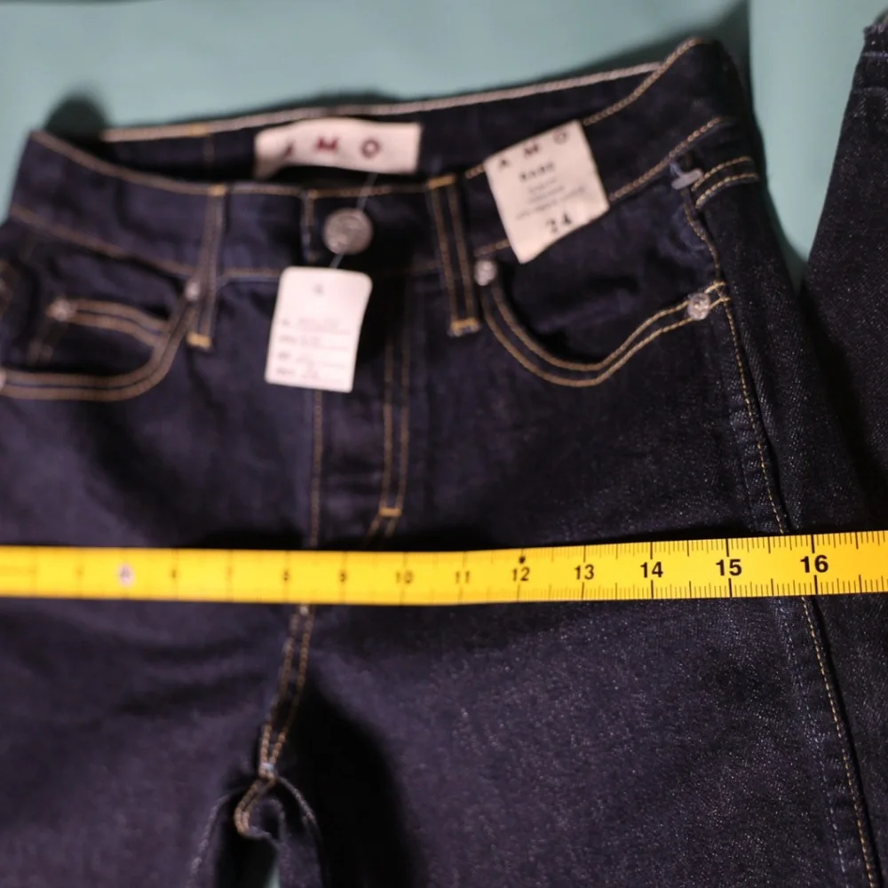 AMO Babe high-rise slim fit women’s denim jeans, size 24